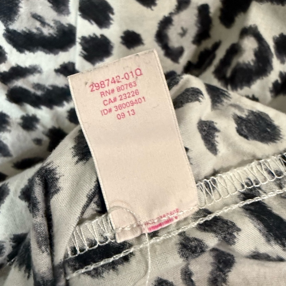 Victoria’s Secret Leopard Print Sleep Shirt Women’s Small Button Down Cotton - Picture 5 of 7